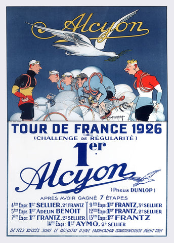 Alcyon Tour de France 1926 Poster