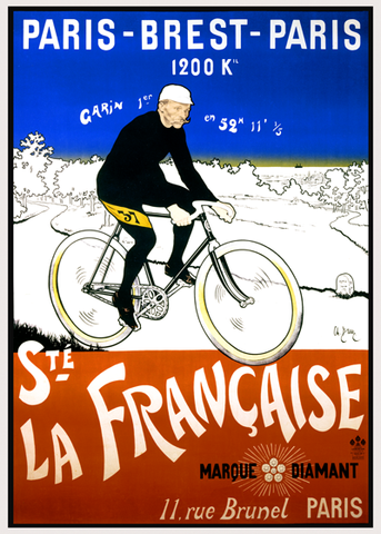 Paris-Brest-Paris Poster (Personalize it! Add your name, and time, year, etc...) - MOLTENI CYCLING