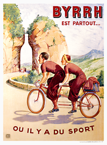 BYRRH Tandem Poster - MOLTENI CYCLING