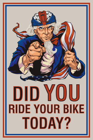 Did you ride your bike today? Print