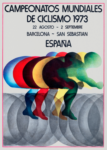 Campeonatos Mundiales de Ciclismo 1973 Poster - MOLTENI CYCLING