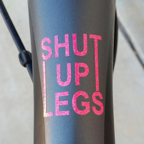 2 x  Top Tube Decals. Shut up legs - MOLTENI CYCLING