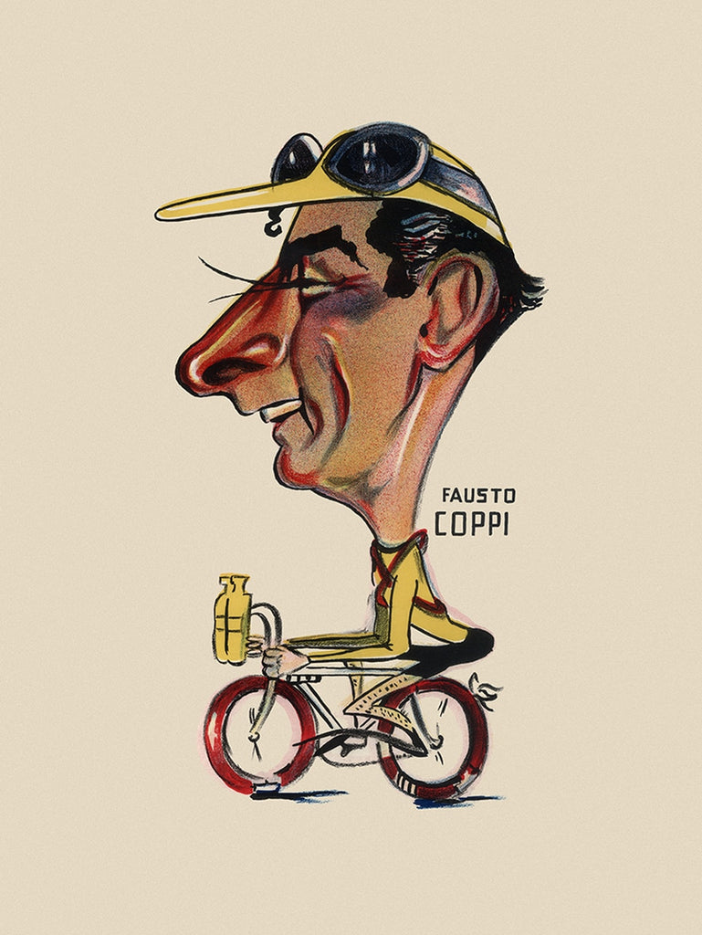 GIRO D'ITALIA Fausto Coppi Bicycle Poster - MOLTENI CYCLING