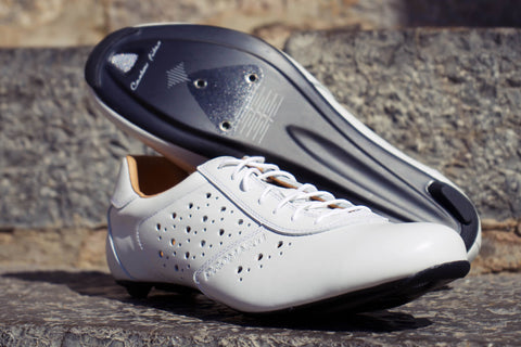 Nuovo Carbon Bianco - White/Tan Leather Shoes