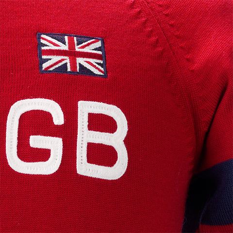 Great Britain Team Merino Wool Vintage Track Top - MOLTENI CYCLING