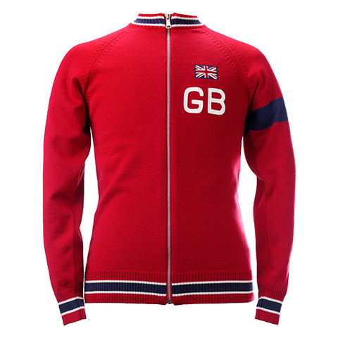 Great Britain Team Merino Wool Vintage Track Top
