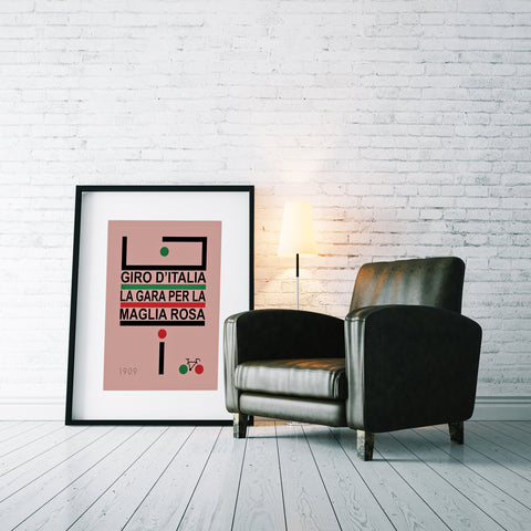 Giro d'Italia Poster " La Gara per la Maglia"