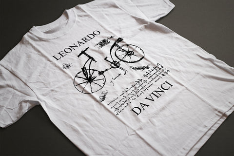 White or Grey Leonardo Da Vinci T-Shirt - MOLTENI CYCLING