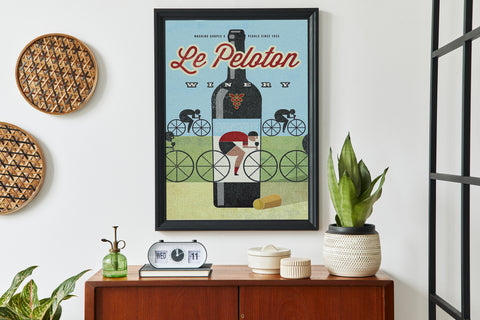 Le Peloton Winery Print