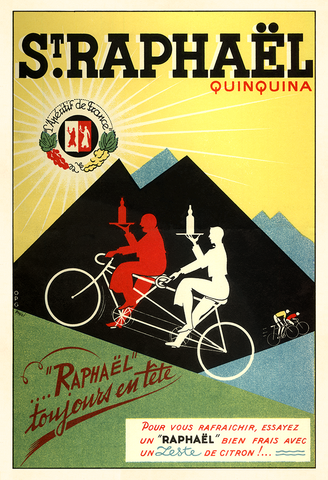 St Raphael Bicycle Poster - MOLTENI CYCLING