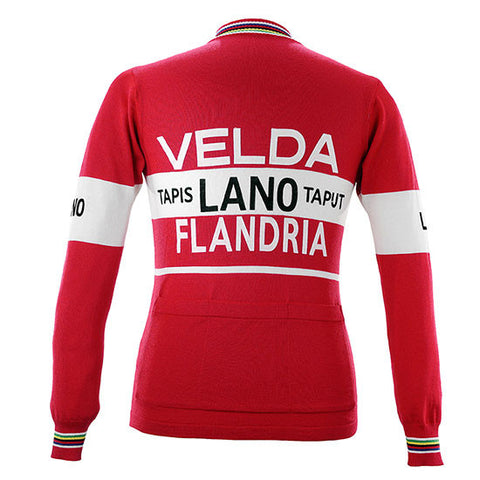 Freddy Maertens 1978 Velda-Flandria Long Sleeve Vintage Jersey - MOLTENI CYCLING