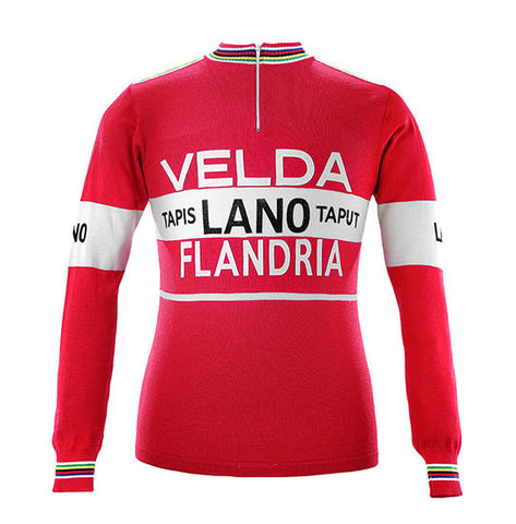 Freddy Maertens 1978 Velda-Flandria Long Sleeve Vintage Jersey - MOLTENI CYCLING