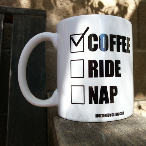 The Right Check List Coffee Cycling Mug!