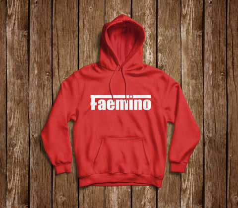RETRO FAEMINO RED AND BLACK HOODIE